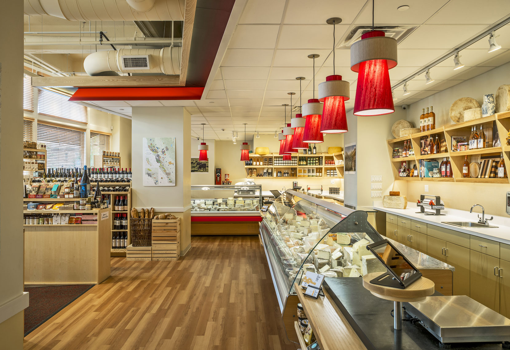 The Cheese Shop of Salem, Interior Design by Kenneth E. Hurd & Associates