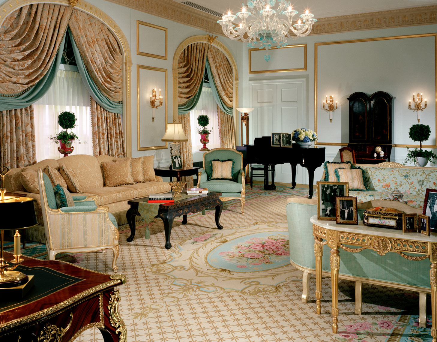 Waldorf Towers Royal Suite, Interior Design by Kenneth E. Hurd & Associates